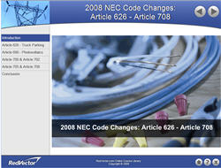 2008 NEC Code Changes: Article 626 - Article 708, Truck Parking, Photovoltaics & More 