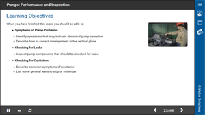 Pumps: Performance and Inspection