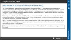 Going Green with BIM and GIS