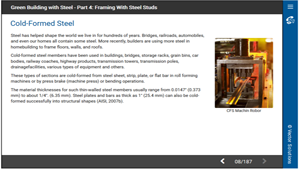 Green Building with Steel - Part 4: Framing With Steel Studs