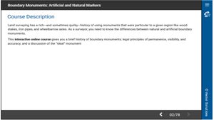 Boundary Monuments: Artificial and Natural Markers