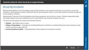 Worksite Safety 04: OSHA Struck-By & Caught-Between Accidents