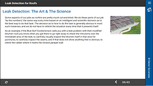 Leak Detection for Roofs