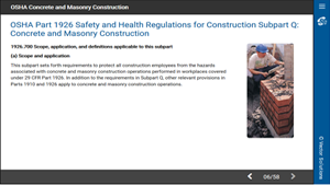 OSHA Concrete and Masonry Construction