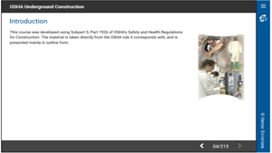 OSHA Underground Construction