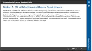 Excavation Safety and Shoring/OSHA