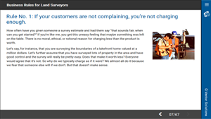 Business Rules for Land Surveyors