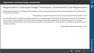 Regenerative Landscape Design: Sustainability