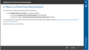 Making the Flood Zone Determination