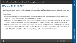 Don Wilson's Court Decisions: Block 6 - Boundary Retracement 2