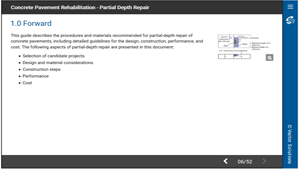 Concrete Pavement Rehabilitation - Partial Depth Repair