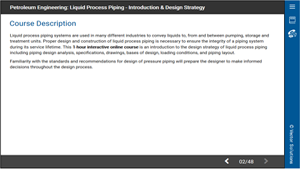 Petroleum Engineering: Liquid Process Piping - Introduction and Design Strategy