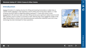 Worksite Safety 07: OSHA Cranes & Other Hoists