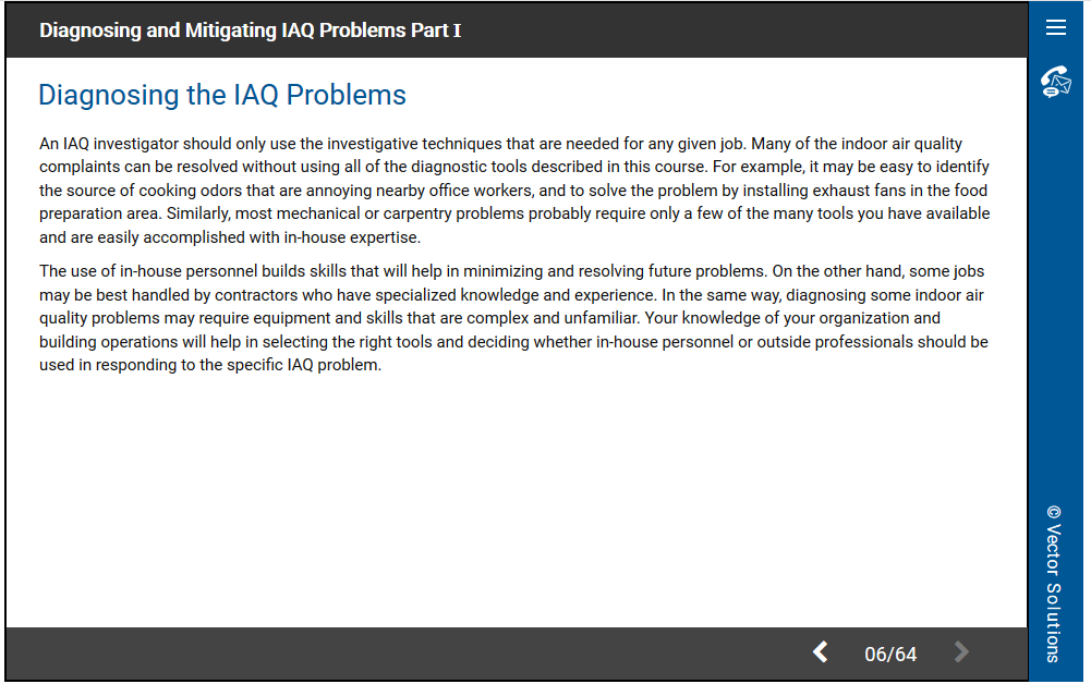 Diagnosing and Mitigating IAQ Problems Part I