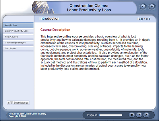 Construction Claims: Labor Productivity Loss