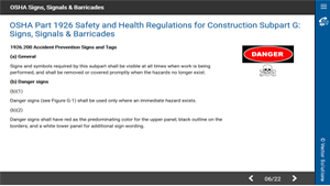 OSHA Signs, Signals & Barricades 