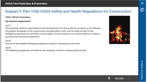OSHA Fire Protection & Prevention