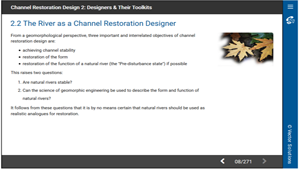 Channel Restoration Design 2: Designers & Their Toolkits