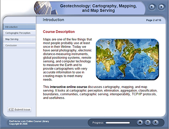Geotechnology: Cartography, Mapping and Map Serving