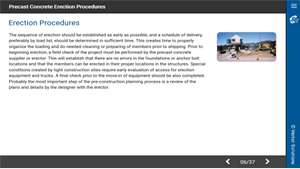 Precast Concrete Erection Procedures