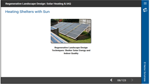 Regenerative Landscape Design: Solar Heating & IAQ