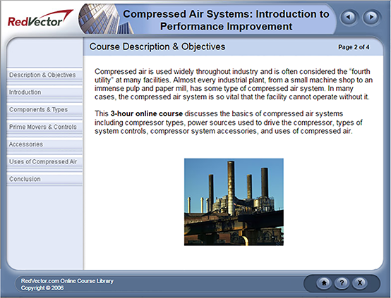 Compressed Air Systems: Introduction to Performance Improvement
