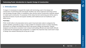 Swimming Pools: Introduction to Aquatic Design & Construction