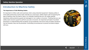Safety: Machine Operation