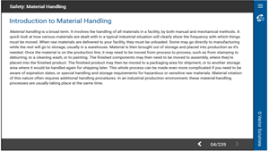 Safety: Material-Handling