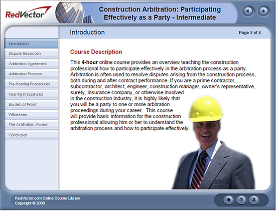Construction Arbitration:  Intermediate