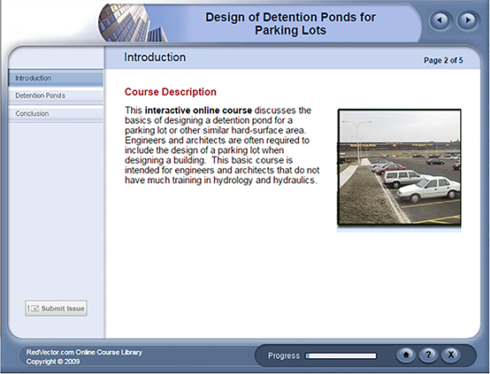 Design of Detention Ponds for Parking Lots
