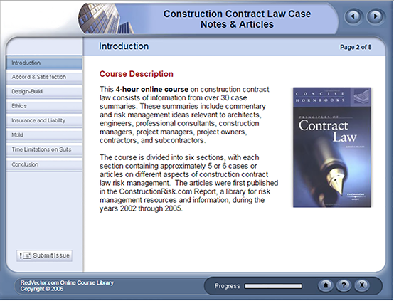 Construction Contract Law Case Notes & Articles