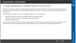Roofing Materials - Asphalt Shingles 