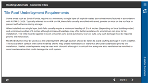 Roofing Materials - Concrete Tiles