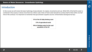Basics of Water Resources: Groundwater Hydrology 