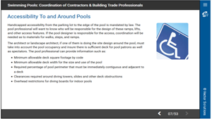 Swimming Pools: Coordination of Contractors & Building Trade Professionals