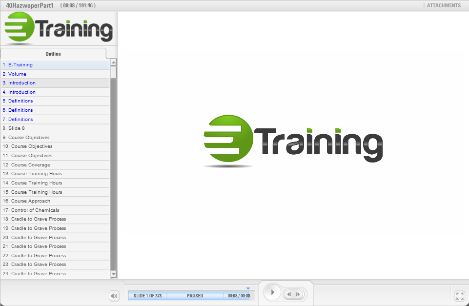 OSHA 40 Hour HAZWOPER