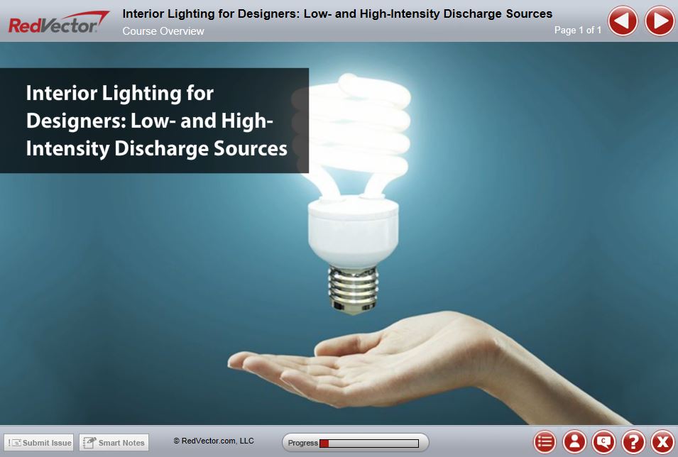 Interior Lighting for Designers: Low- and High-Intensity Discharge Sources
