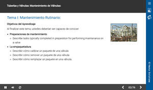 Pipes and Valves: Valve Maintenance (Tuberías y Válvulas: Mantenimiento de Válvulas)