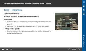 Equipment Drive Components: Gear, Belt, and Chain Drives (Componentes de la Unidad de Equipo: Engranaje, Correa y Cadenas de transmisión)