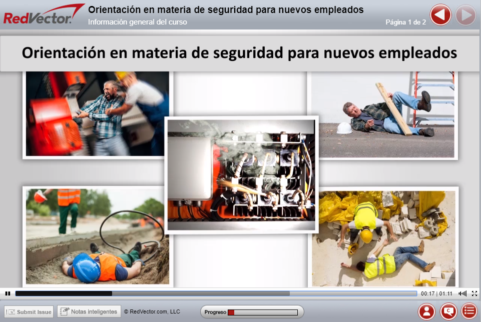 Safety Orientation (Orientación en materia de seguridad para nuevos empleados)