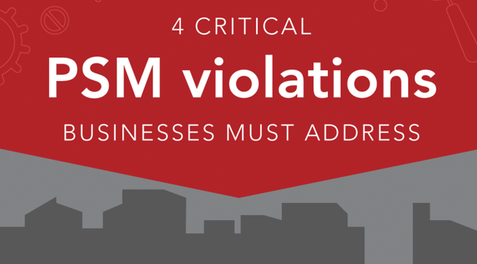 4 Critical PSM Violations Businesses Must Address Infographic